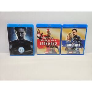 Marvel Iron Man Trilogy| 1-3| Blu-ray Collection Bundle | Disney Lot